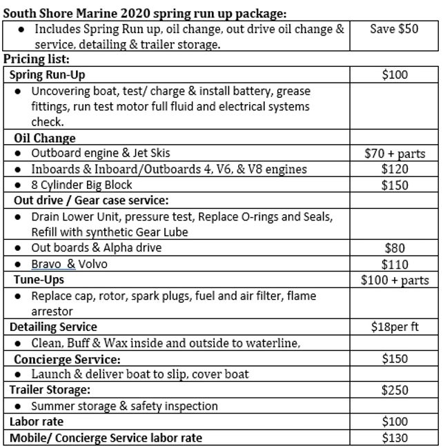 South Shore Marine Lake Hopatcong, Boat Repairs, Boats for Sale